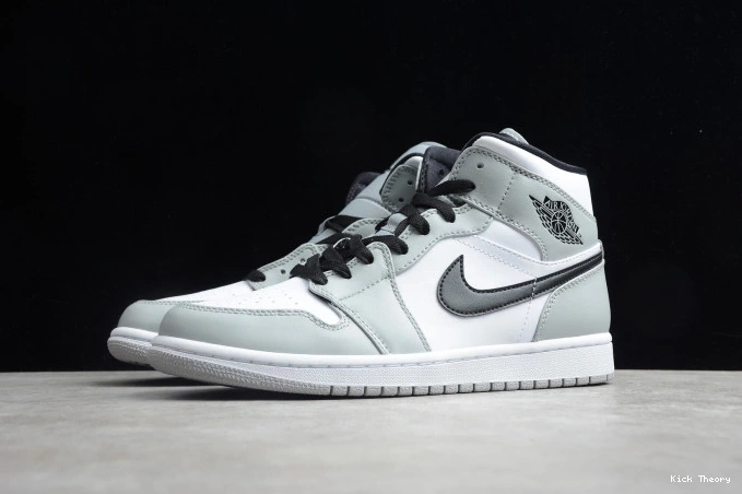 Kick Theory Mid Jordan Grey AIR Light Smoke 1 554724-092 0717